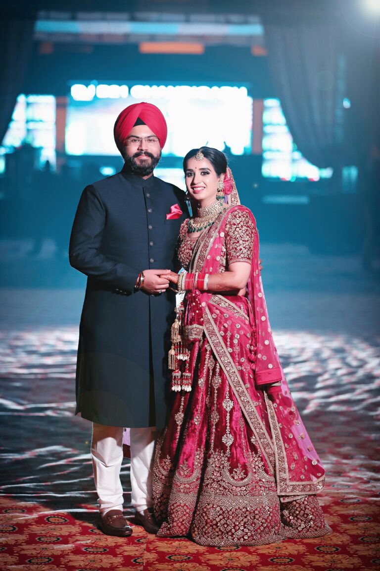 punjabi couple photography of wedding clicked by Brijwashi studio